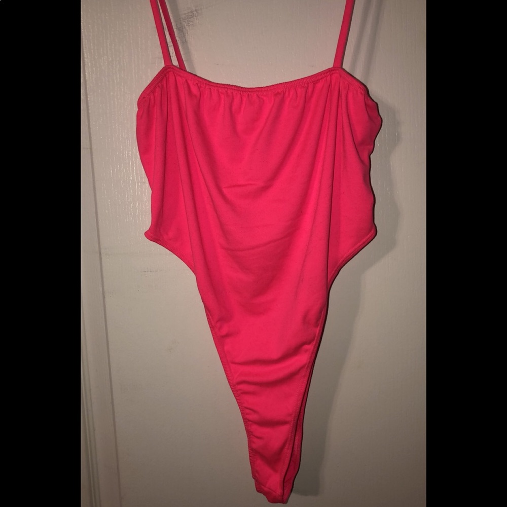 Hot pink bodysuit